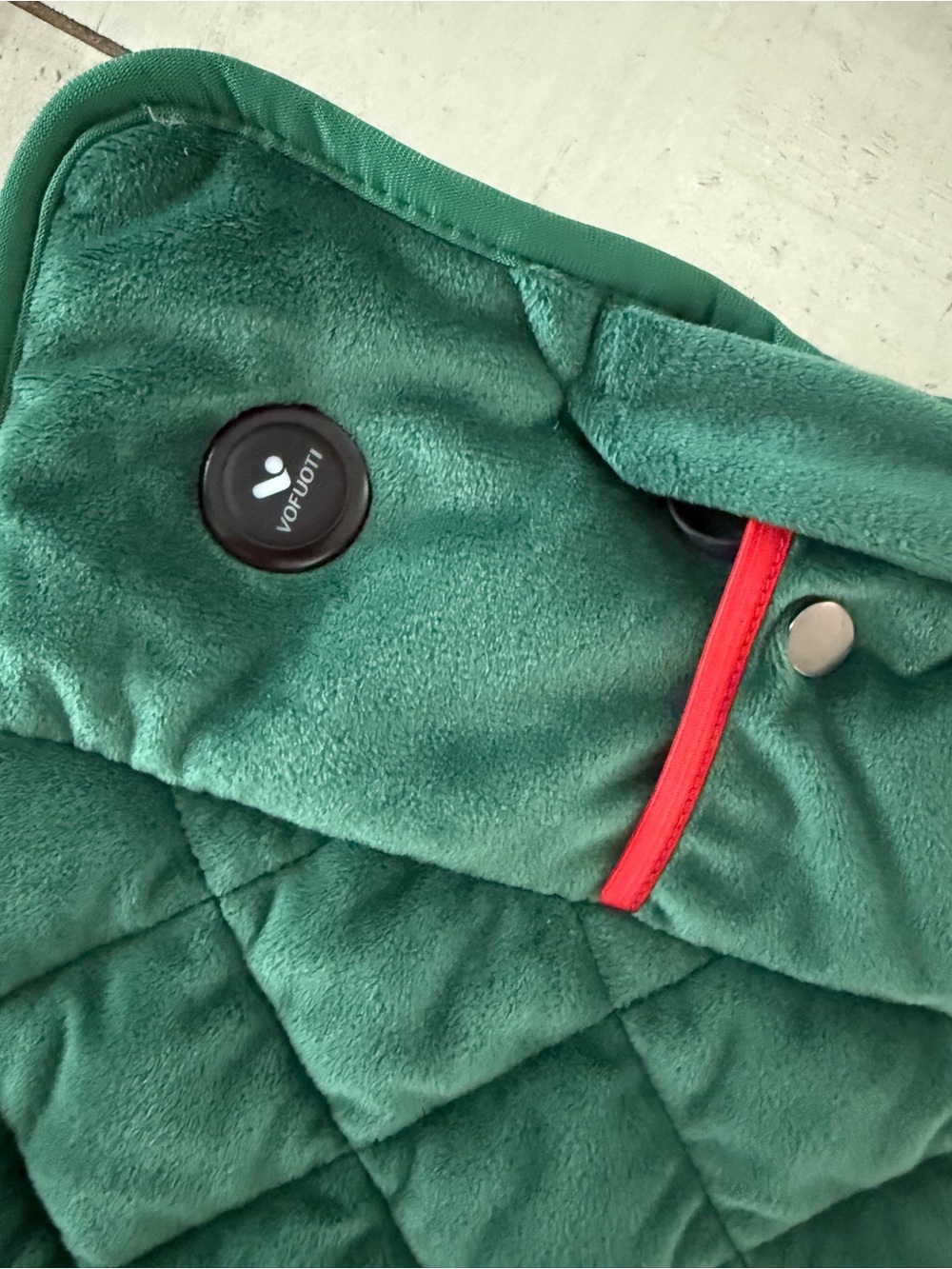 Rechargeable cordless heating pad- Forest Green